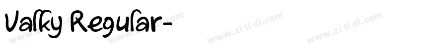 Valky Regular字体转换